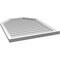 Ekena Millwork Octagonal Top Surface Mount PVC Gable Vent w/ 2"W x 2"P Brickmould Sill Frame, 32"W x 40"H GVPOT32X4003SN - alternate 4